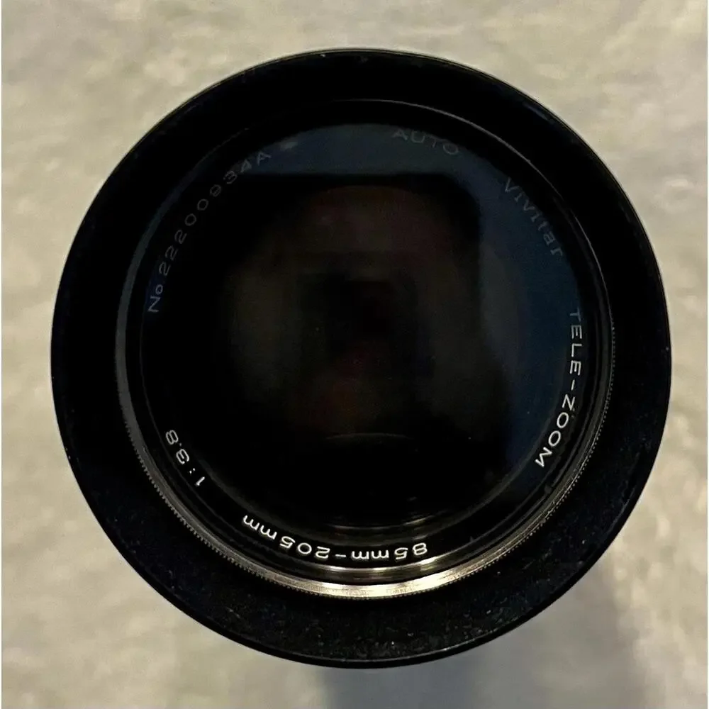 Vivitar Tele-Zoom 85-205mm 1:3.8 Auto Zoom Lens No. 222000934A